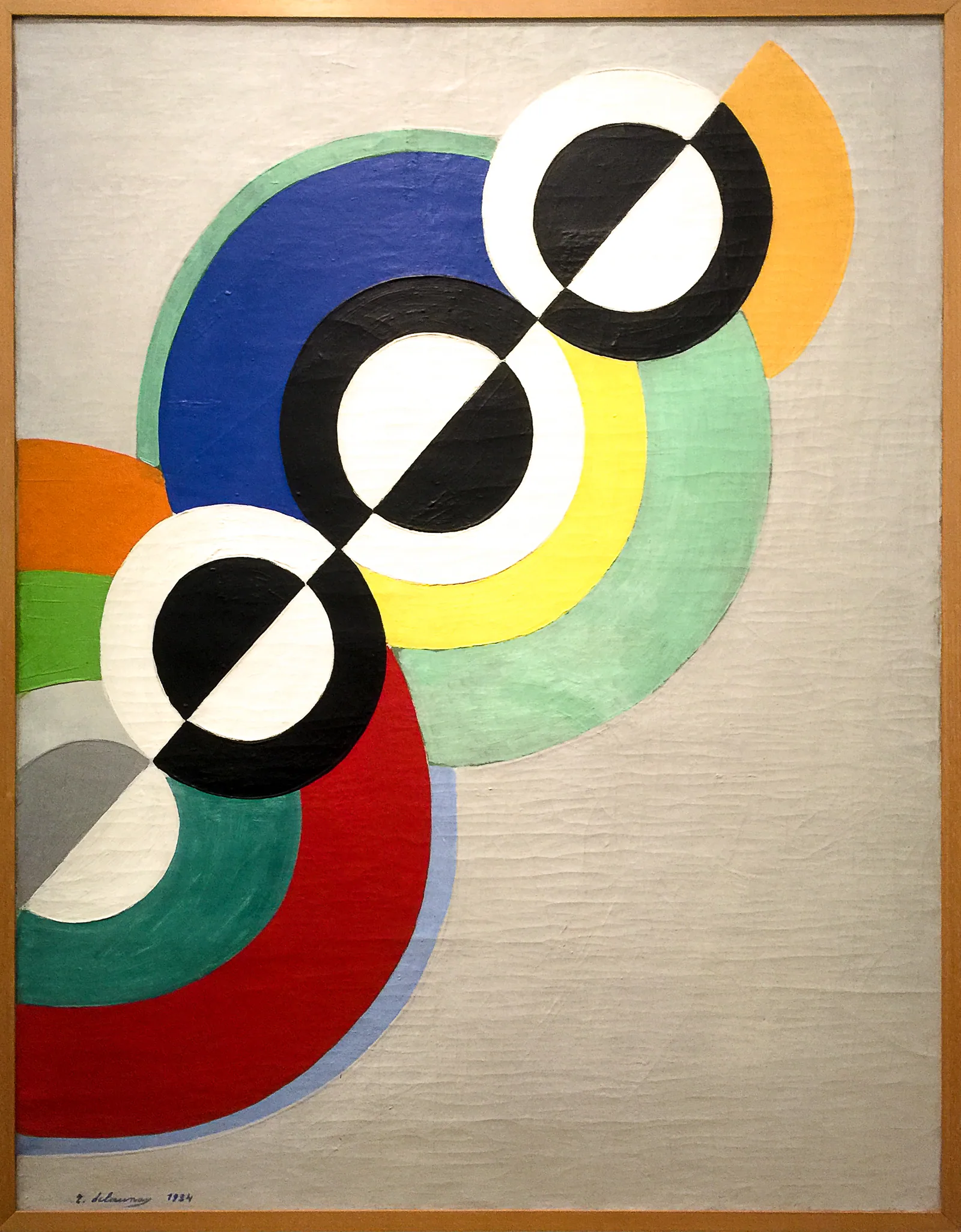 Reproduction de Rythmes de Robert Delaunay, datée de 1934.