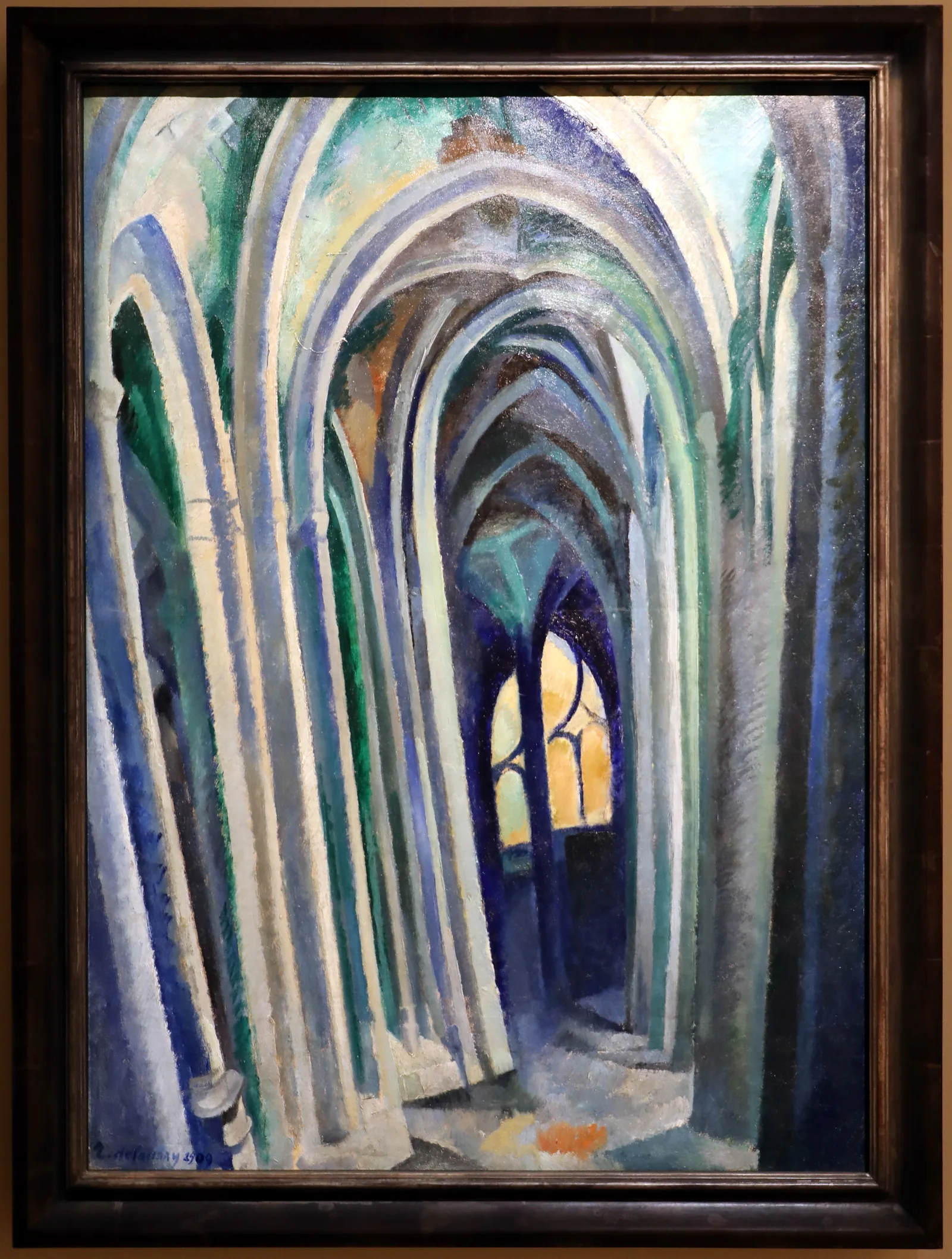 Reproduction de Saint-Séverin de Robert Delaunay, datée de 1909.