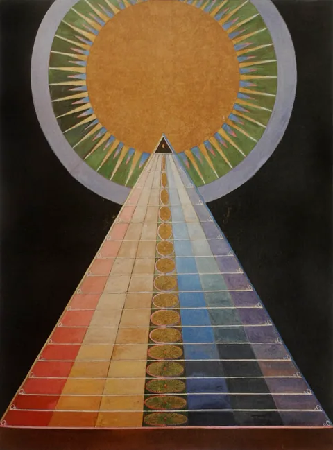 Reproduction du Retable, no 1 de Hilma af Klint, datée de 1915.
