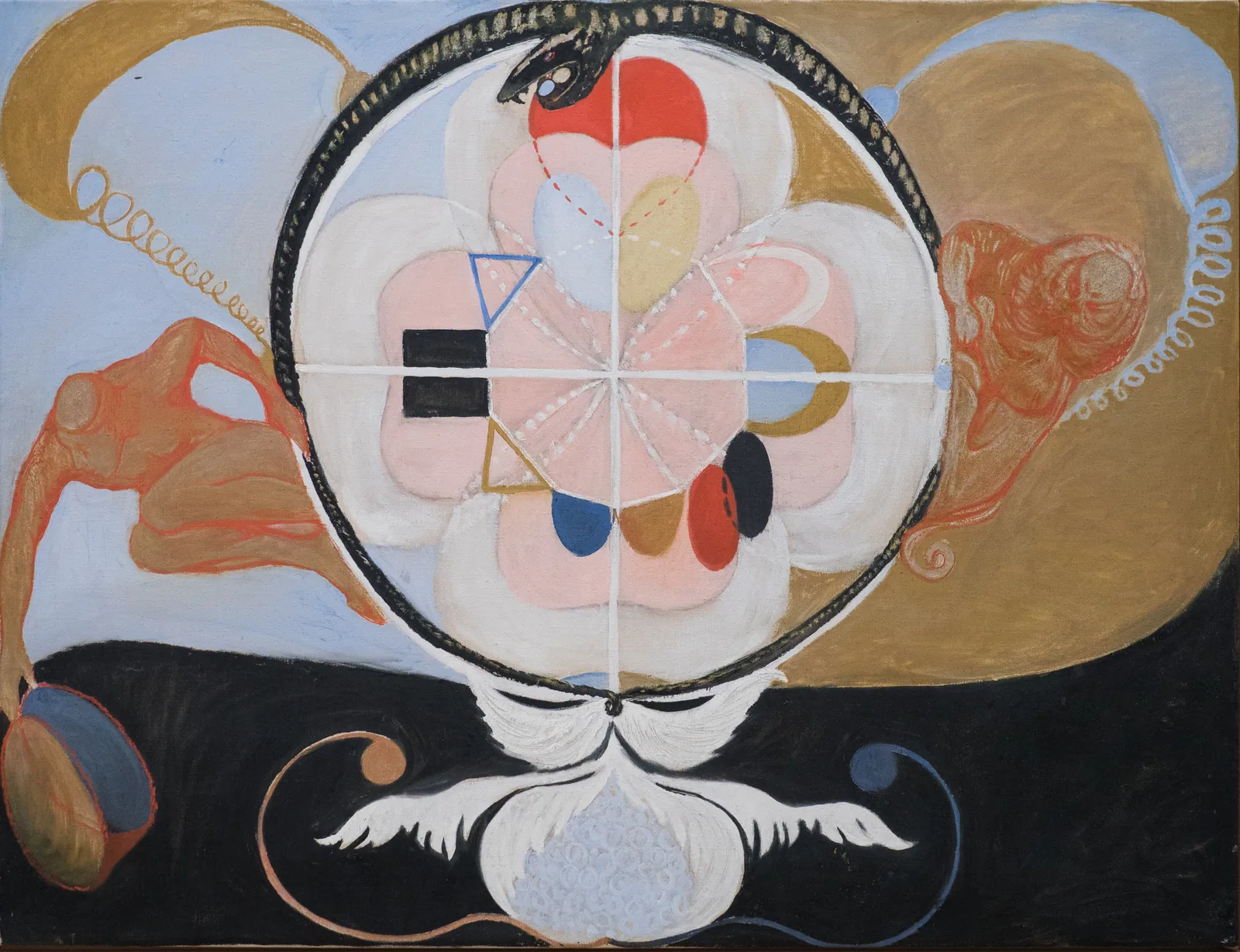 Reproduction d'Évolution, no 13 de Hilma af Klint, datée de 1908.