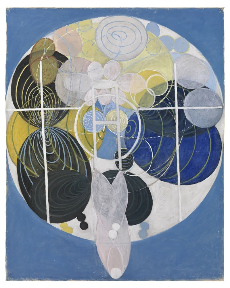 Reproduction des Grandes Figures, no 5 de Hilma af Klint, datée de 1907.