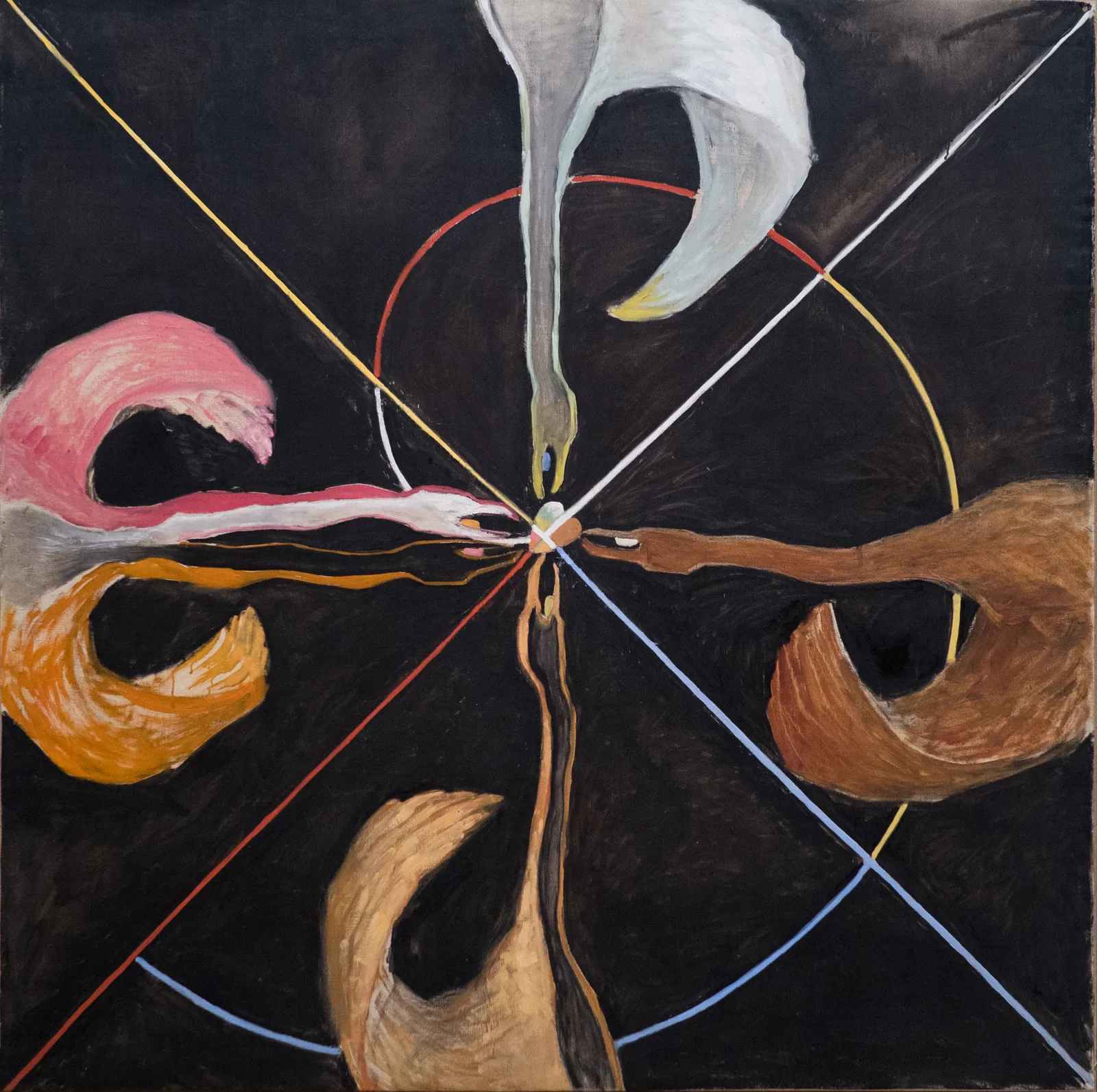 Reproduction du Cygne, no 7 de Hilma af Klint, datée de 1915.