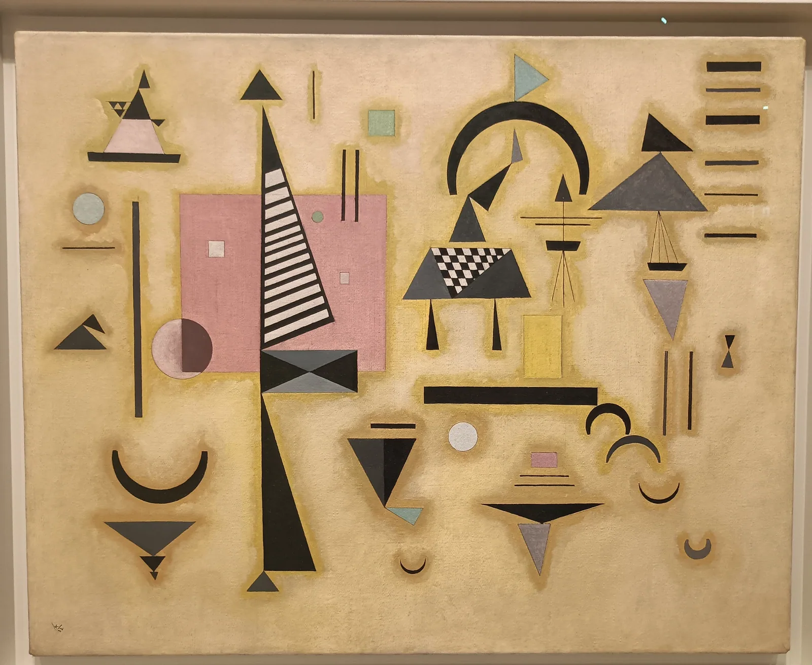 Reproduction de Rose décisif de Wassily Kandinsky, datée de 1932.