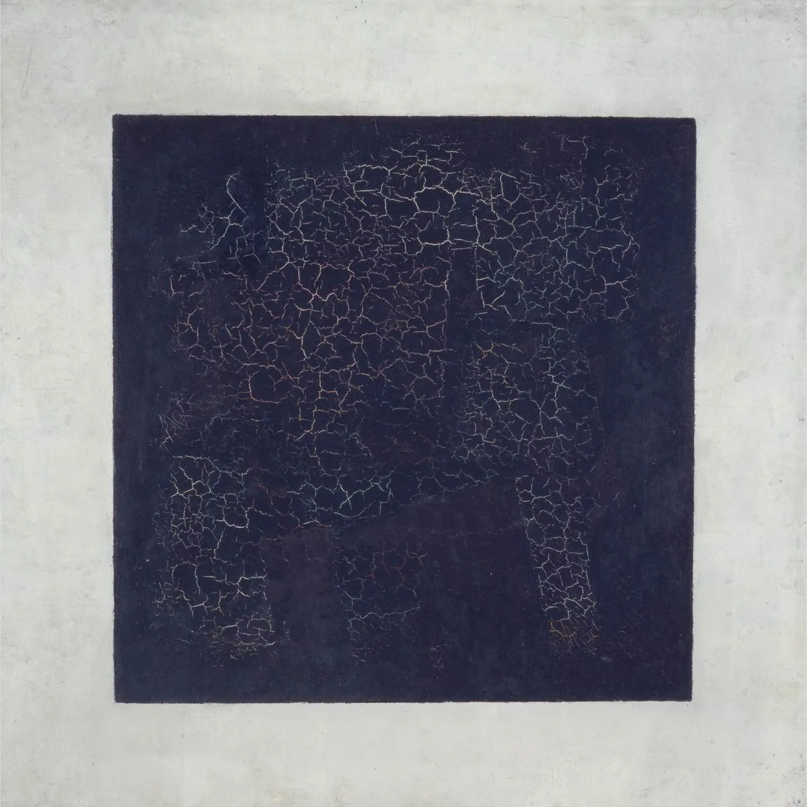 Reproduction du Carré noir de Kasimir Malevitch, version de 1915 conservée à la Galerie Tretiakov.