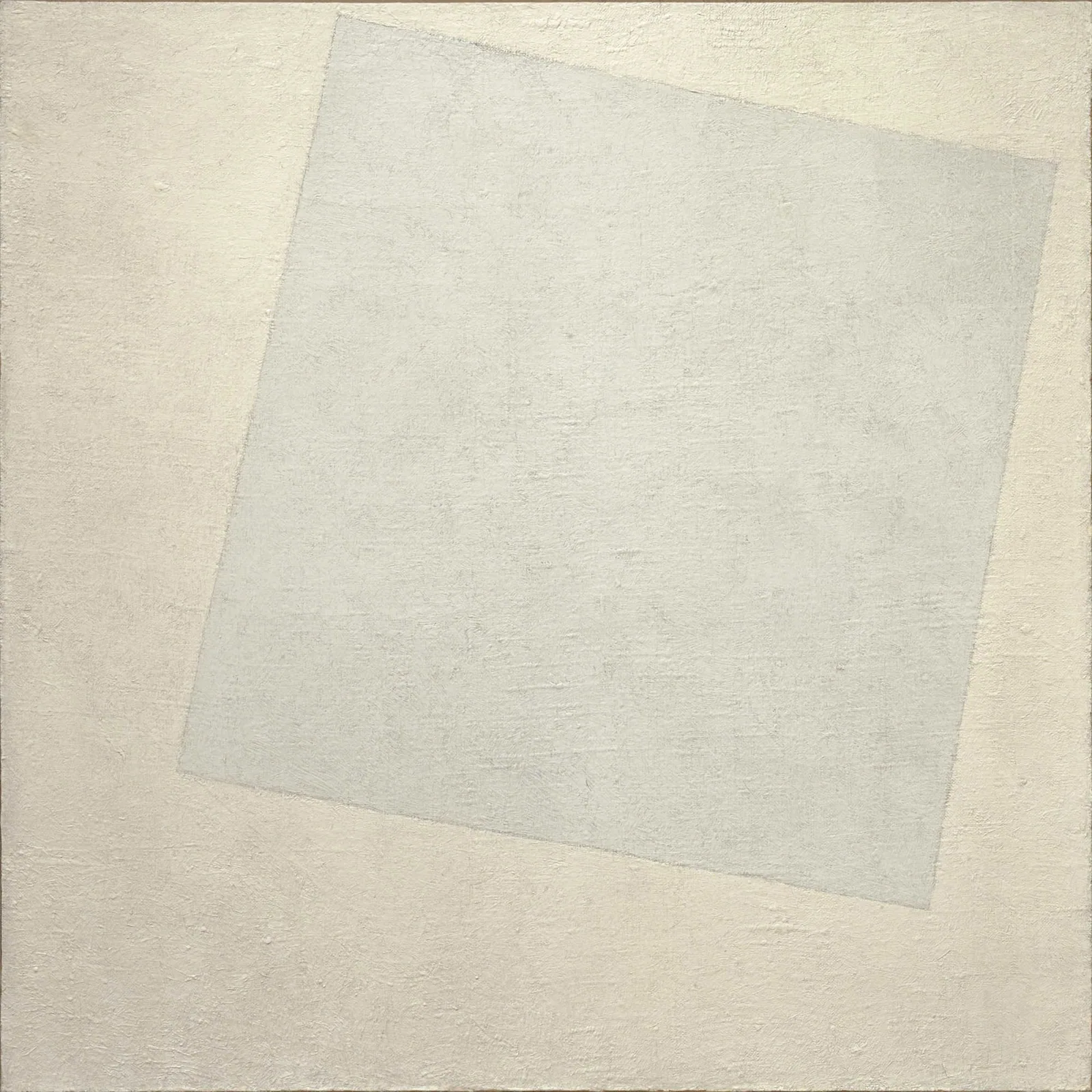 Reproduction de White on White de Kasimir Malevitch, daté de 1918.