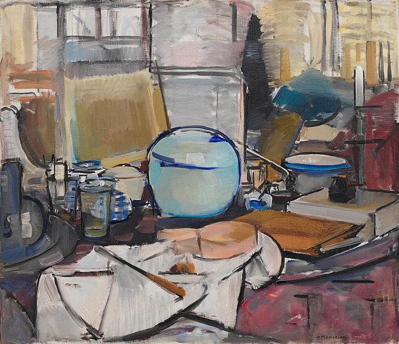Nature morte au pot de gingembre peinte par Piet Mondrian en 1911–1912.