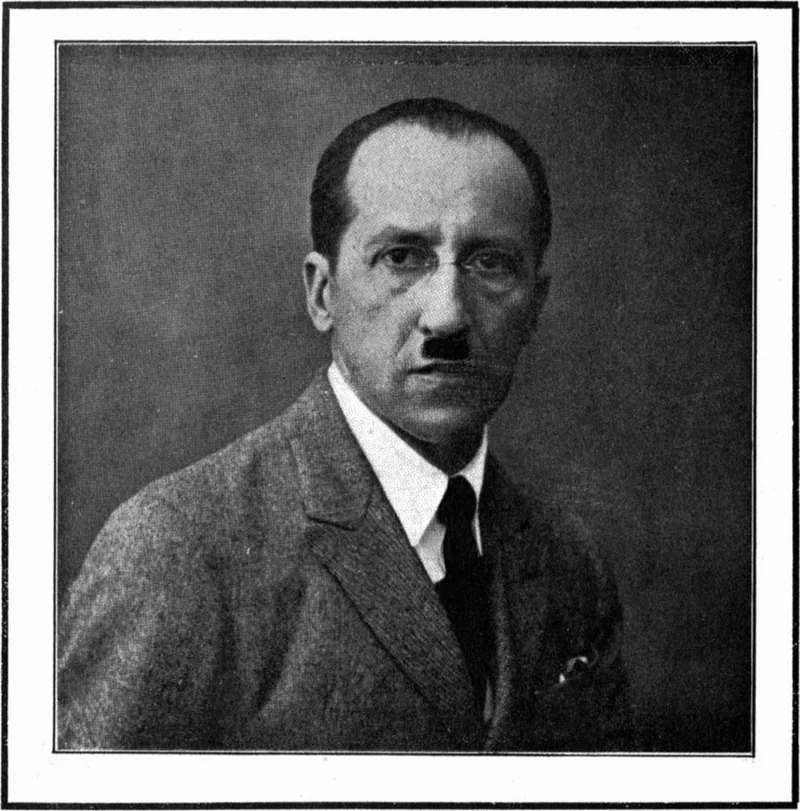Portrait photographique en noir et blanc de Piet Mondrian, publié en 1922.